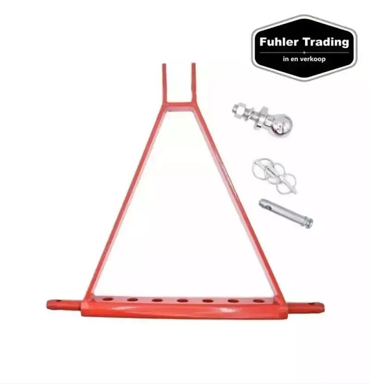 Aanhanger Trekbok Zwart-Rood