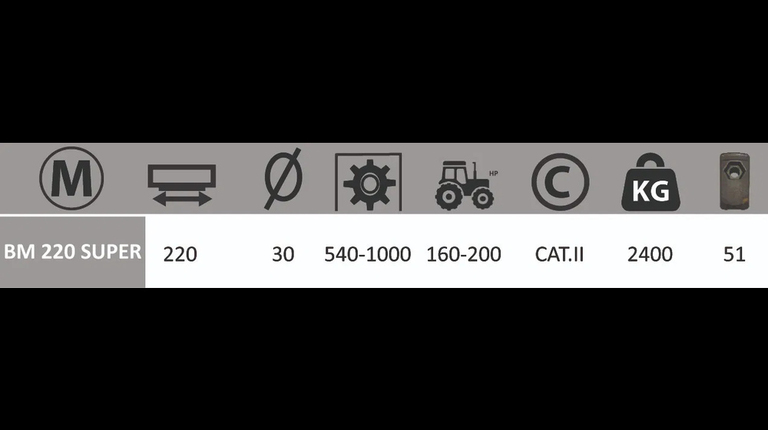 Boxer BM 220 SUPER Bomenfrees