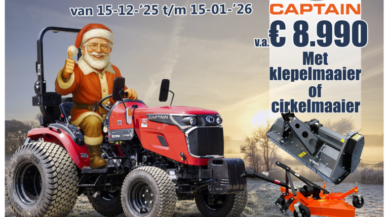 Feestdagenactie Captain