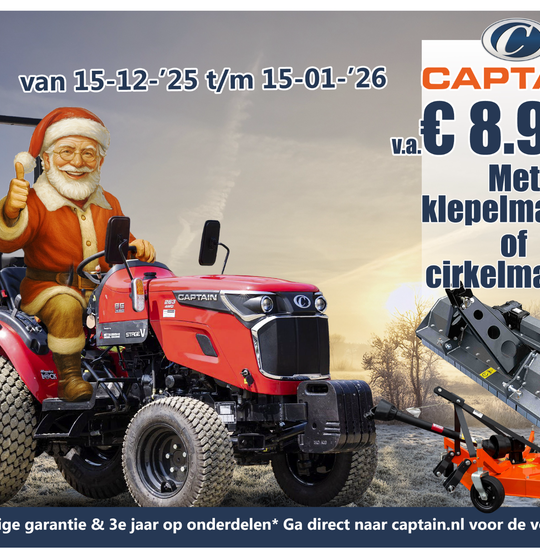Feestdagenactie Captain